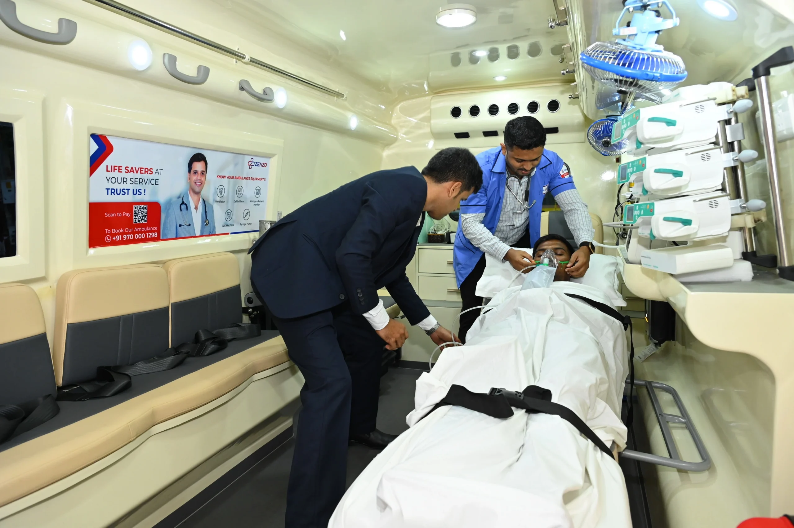 Get quick Cardiac Ambulance & medical mobile unit with Zenzo
