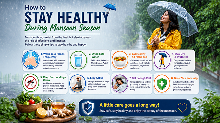 How to Stay Healthy During Monsoon Season