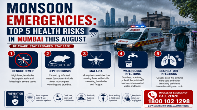 Monsoon Emergencies: Top 5 Health Risks in Mumbai This August